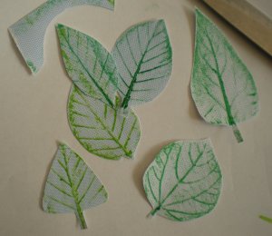envelope rubbed leaves