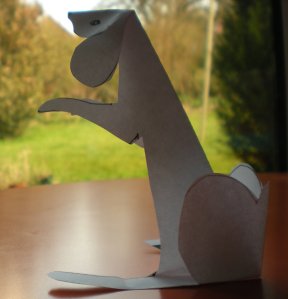 WonkyGiraffe origami hare
